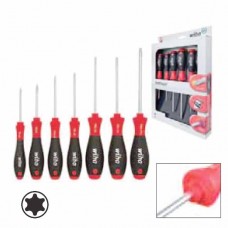 Wiha Softfinish® Torx® Screwdriver Set - Round Blades - 7 pcs - 01299